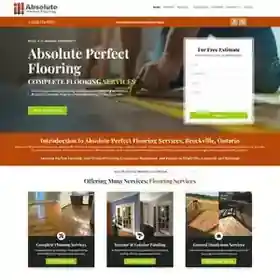 Absolute Perfect Flooring website design by 360 Web Firm