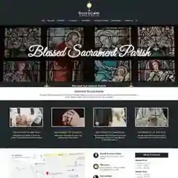 Blessed Sacrament Parish website design by 360 Web Firm