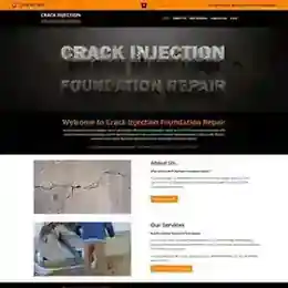 Crack Injection Foundation Repair website design by 360 Web Firm