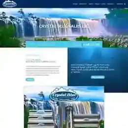Crystal Blue Water Structuring website design by 360 Web Firm