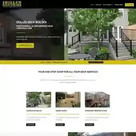 Skilled Deck Builder website design by 360 Web Firm