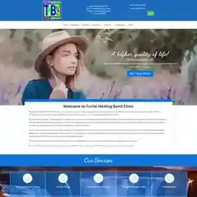 Turtle Healing Band Clinic website design by 360 Web Firm