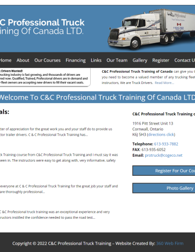 Pro Truck driving school example image