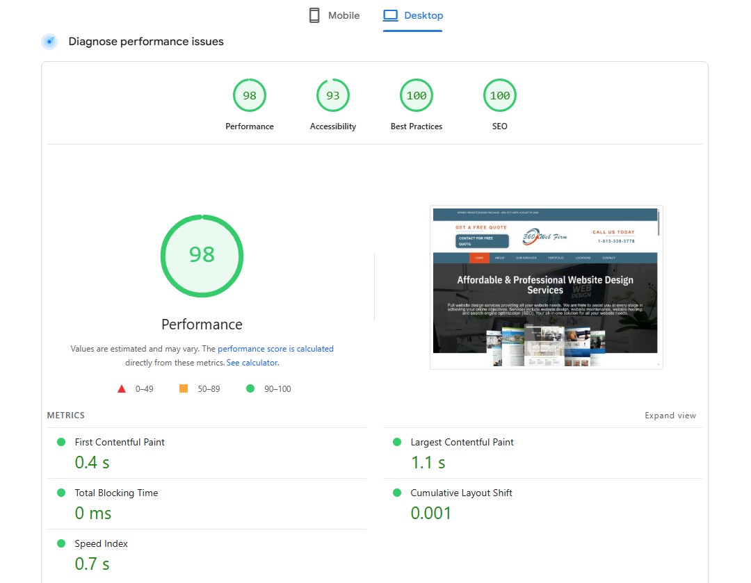 360 Web Firm - Google Page Speed Index desktop with DIVI 5 360 Web Firm - Google Page Speed Index desktop with DIVI 5.jpg