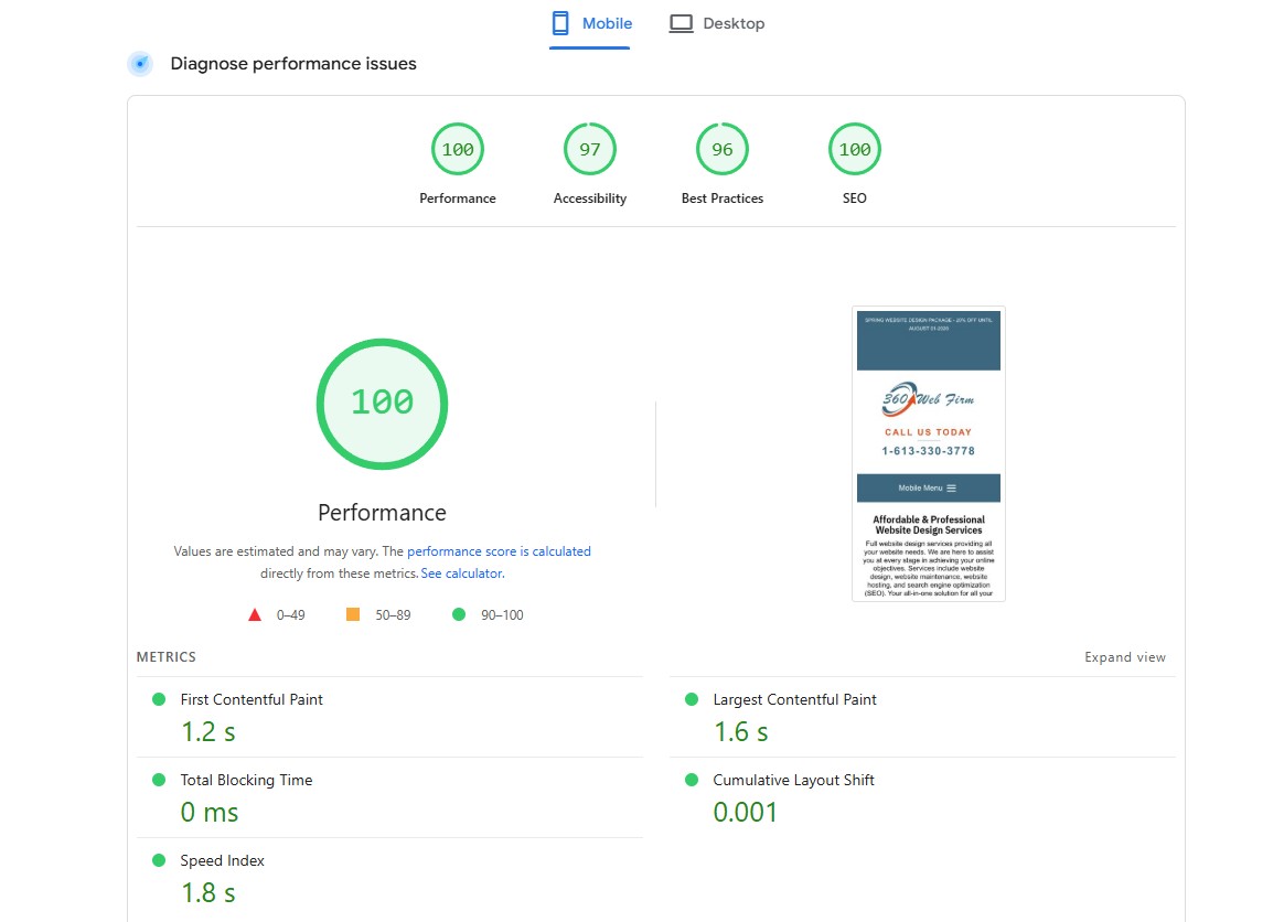 360 Web Firm - Google Page Speed Index with DIVI 5 360 Web Firm - Google Page Speed Index with DIVI 5