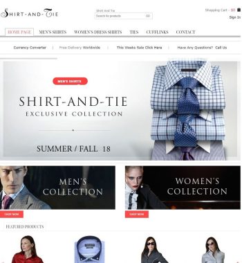 Shirt And Tie website store